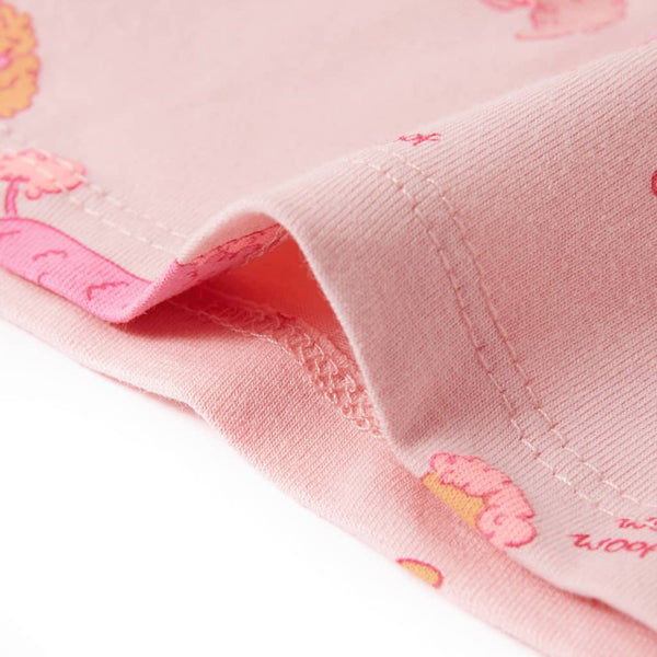 Kinderpyjama Kurzarm Hellrosa Größe 116