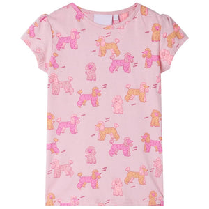 Kinderpyjama Kurzarm Hellrosa Größe 128