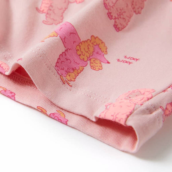 Kinder Pyjama Kurzarm Hellrosa Größe 140