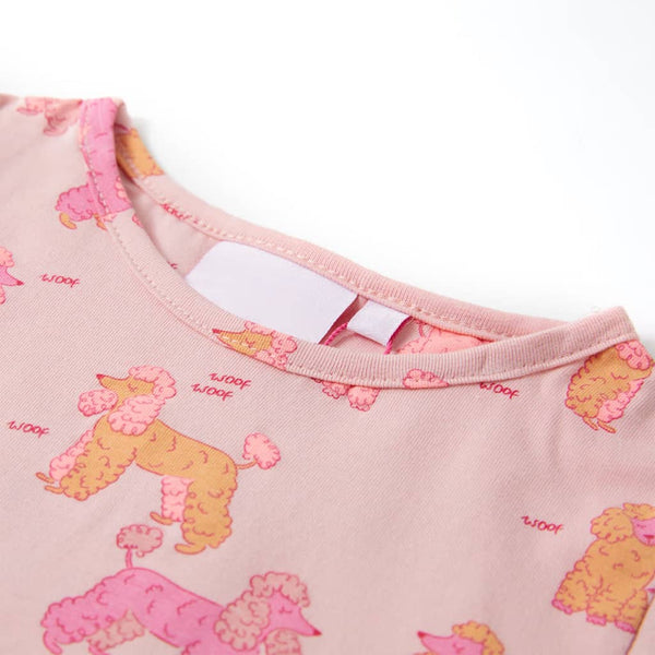 Kinder Pyjama Kurzarm Hellrosa Größe 140