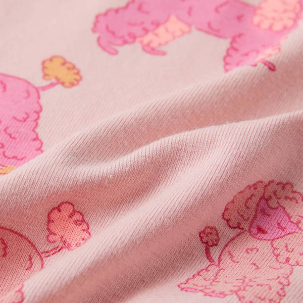 Kinder Pyjama Kurzarm Hellrosa Größe 140