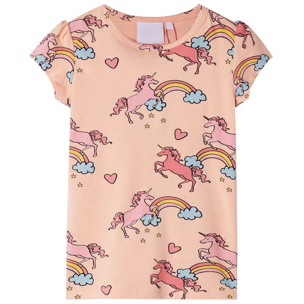 Kinder Pyjama Kurzarm Hellorange Größe 92