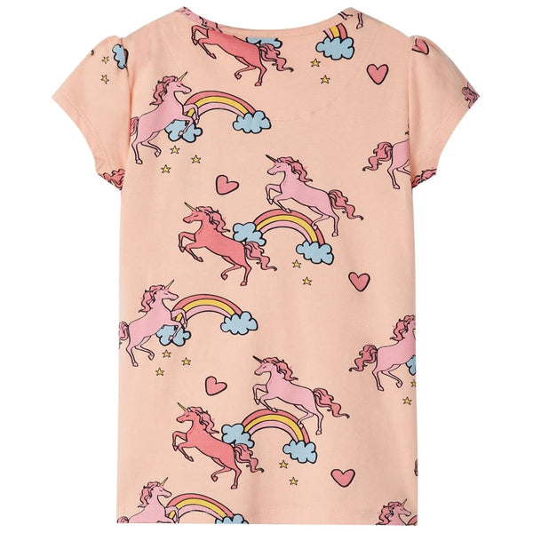 Kinder Pyjama Kurzarm Hellorange Größe 92