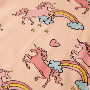 Kinderpyjama Kurzarm Hellorange Größe 104