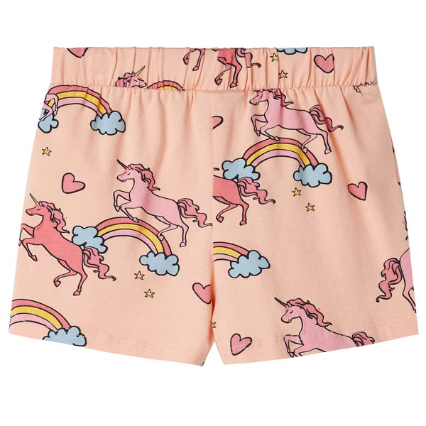 Kinderpyjama Kurzarm Hellorange Größe 128