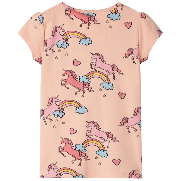 Kinderpyjama Kurzarm Hellorange Gr. 140