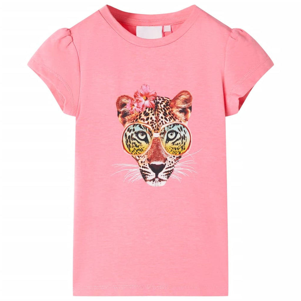 T-shirt enfant rose fluo 140