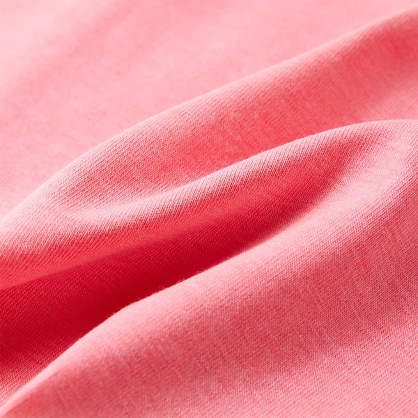 Kinder-T-Shirt Neonrosa 140