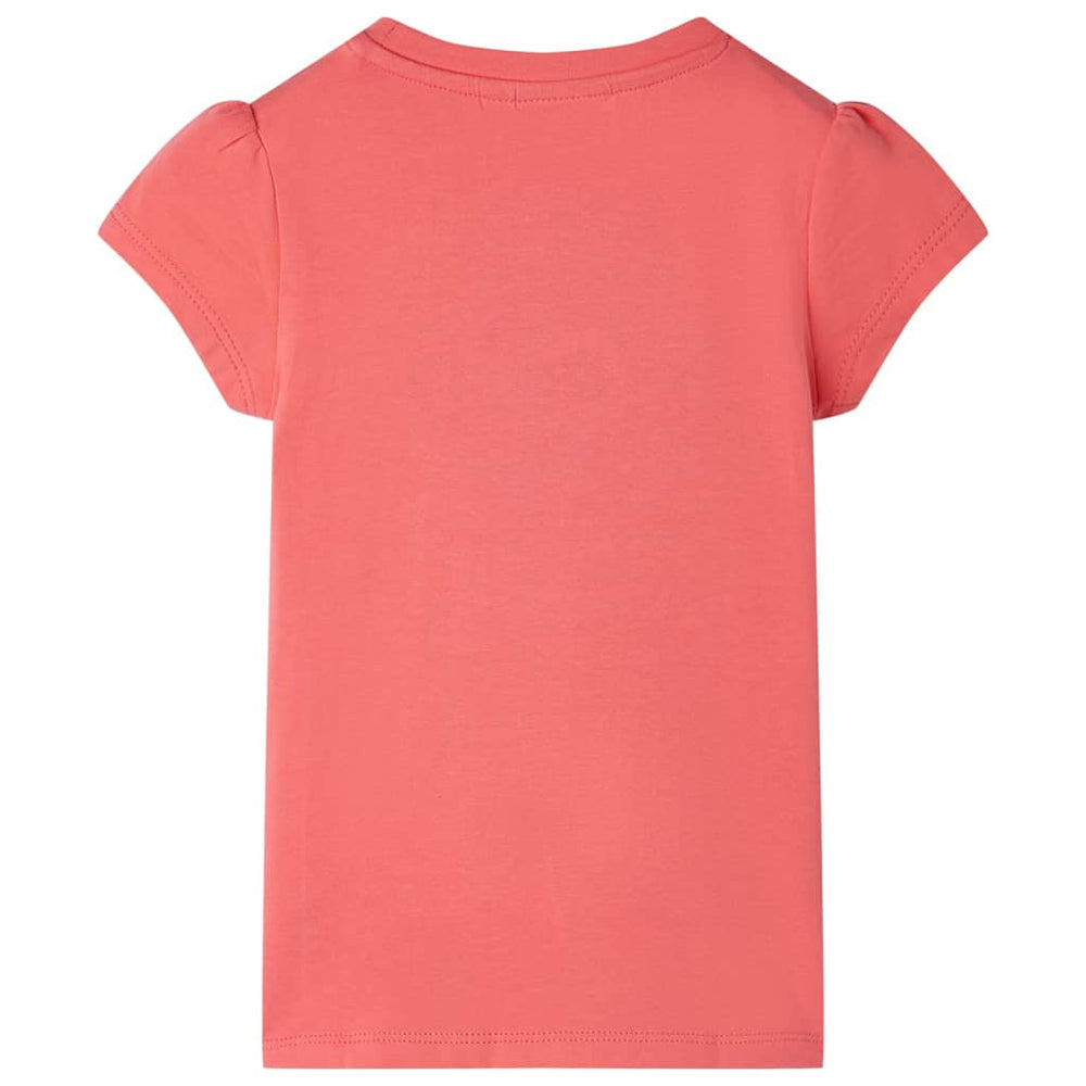 T-shirt enfant rose corail 140