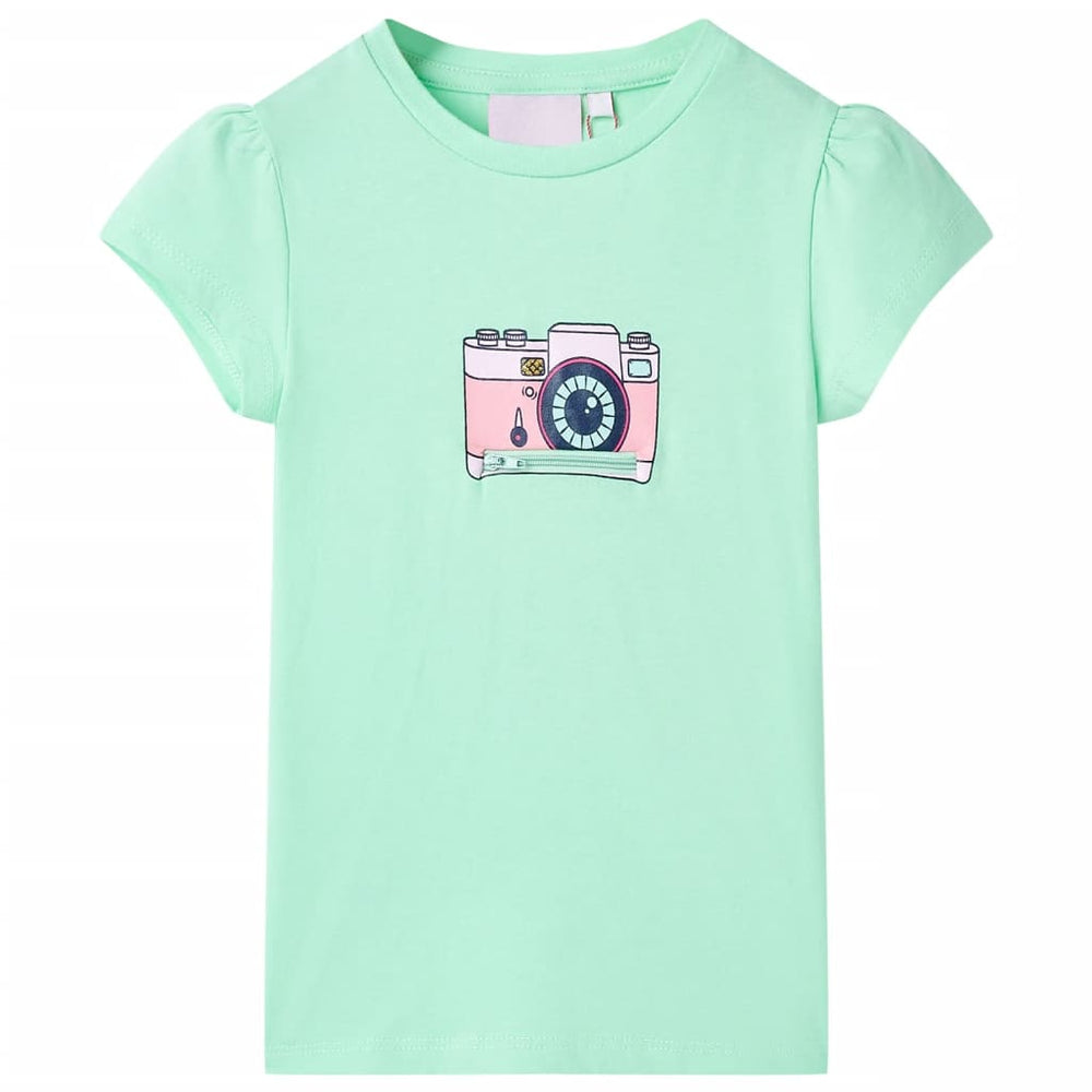 T-shirt enfant vert vif 116
