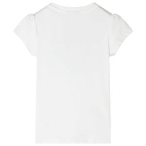 Kinder-T-Shirt Ecru 128