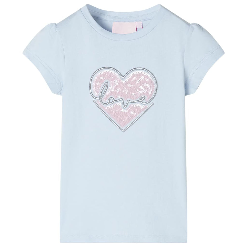 T-shirt enfant bleu clair 116
