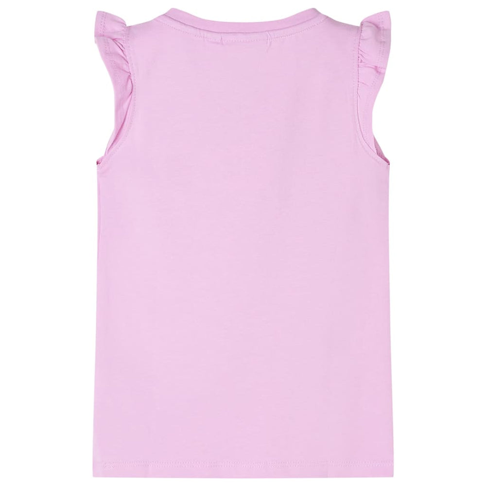 T-shirt enfant à manches volantées violet 104