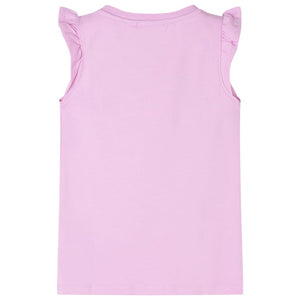 T-shirt enfant à manches volantées violet 116