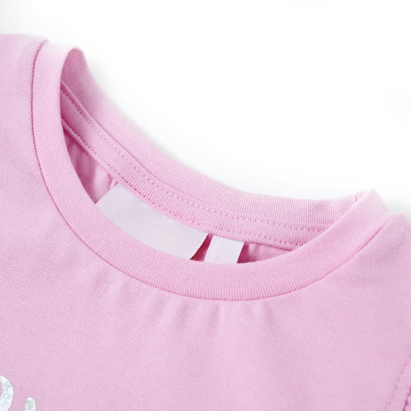 T-shirt enfant à manches volantées violet 116