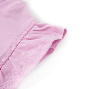 T-shirt enfant à manches volantées violet 116