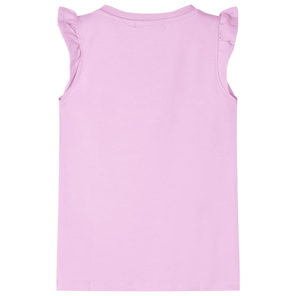 T-shirt enfant à manches volantées violet 128