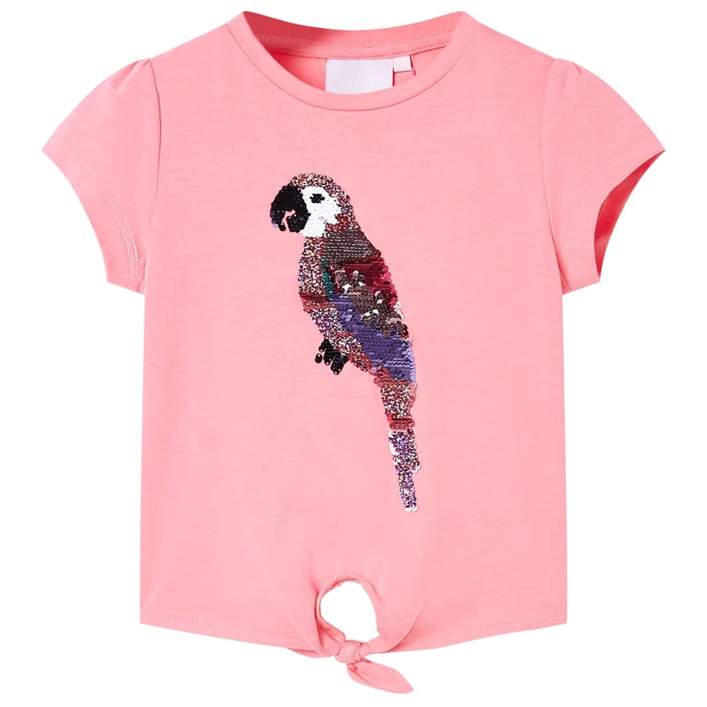 T-shirt enfant rose fluo 104
