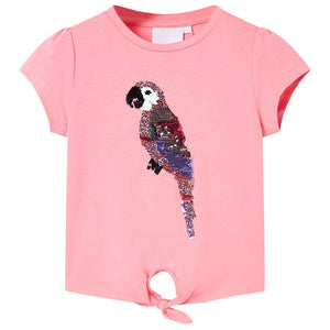 T-shirt enfant rose fluo 140