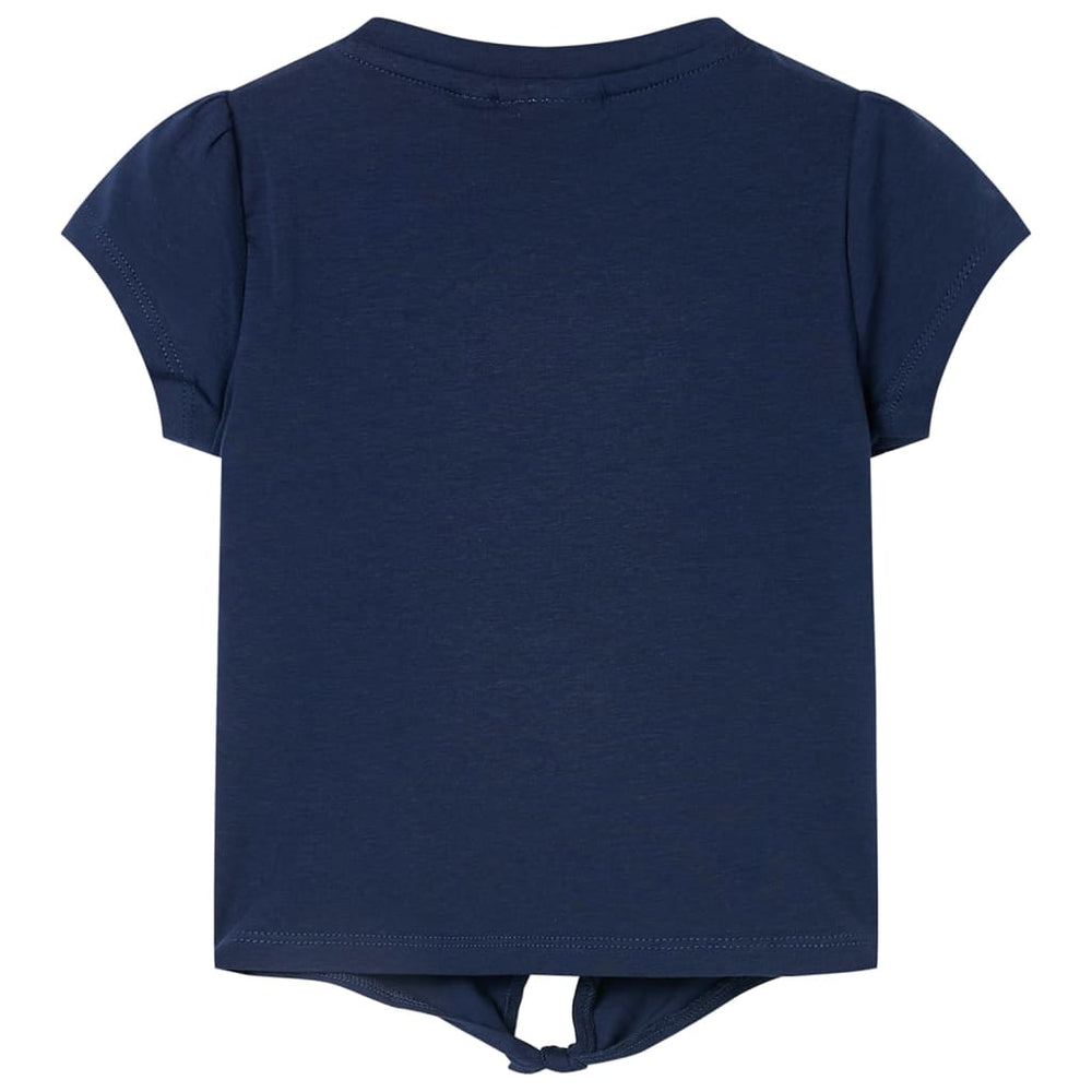 T-shirt enfant bleu marine 128