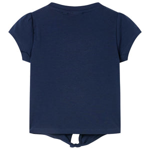 T-shirt enfant bleu marine 128