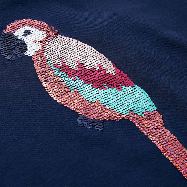 T-shirt enfant bleu marine 128