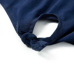 T-shirt enfant bleu marine 128