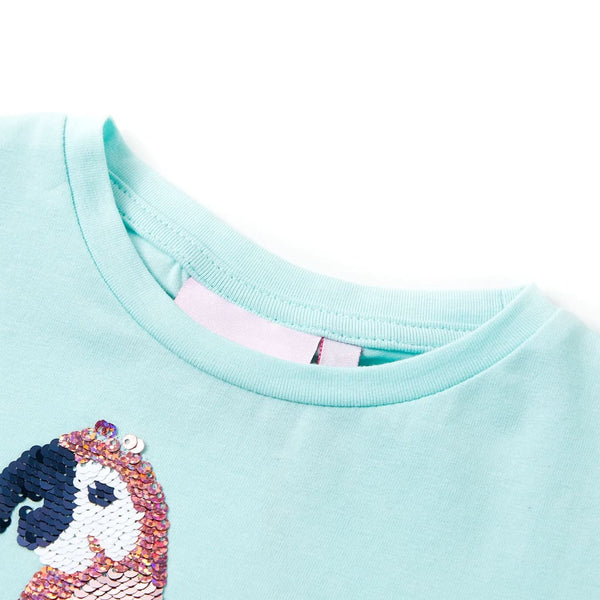 T-shirt enfant bleu clair 140