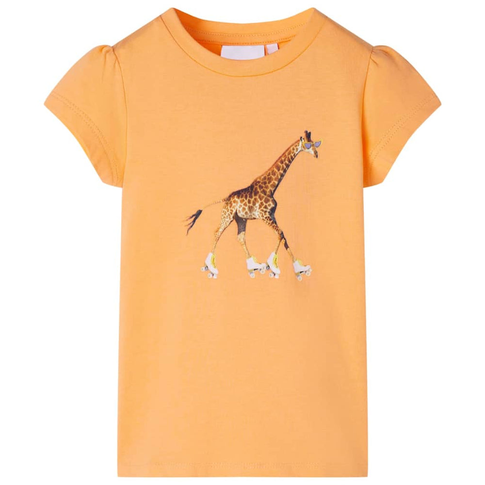 T-shirt enfant orange clair 140