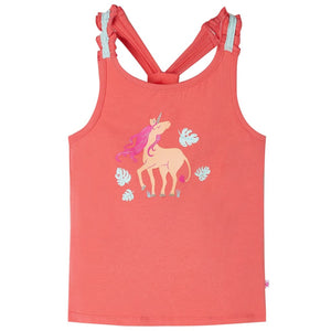 Débardeur enfant rose corail 116