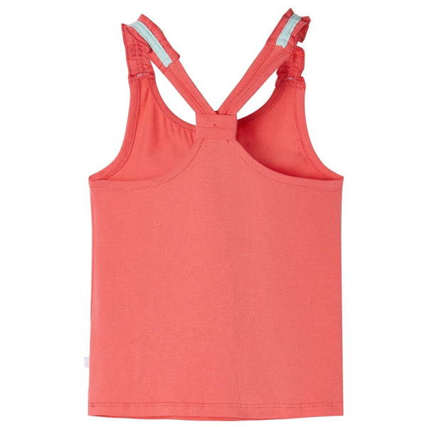Débardeur enfant rose corail 116