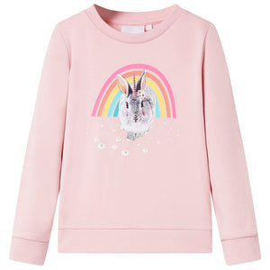 Sweat-shirt enfant rose clair 116