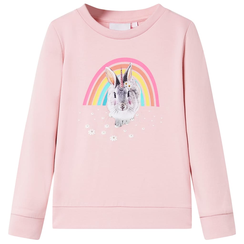 Sweat-shirt enfant rose clair 116