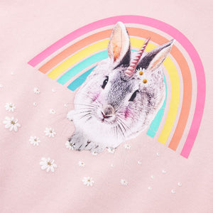 Sweat-shirt enfant rose clair 116