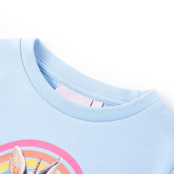 Kinder Sweatshirt Hellblau Größe 128