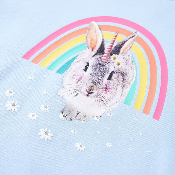 Sweat-shirt enfant bleu clair 128