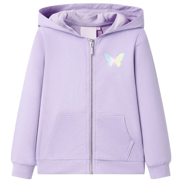 Kinder Kapuzenpullover Lila Größe 104