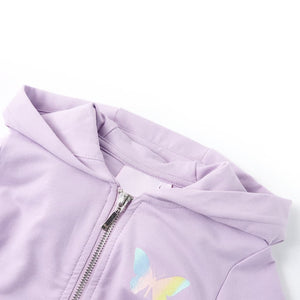 Kinder-Kapuzenpullover Lila 104