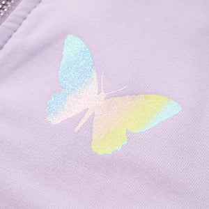 Kinder-Kapuzenpullover Lila 104