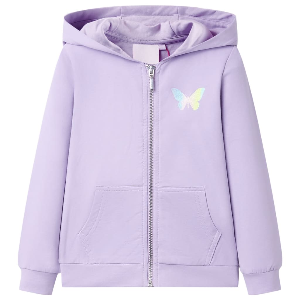 Kinder Kapuzenpullover Lila Größe 116