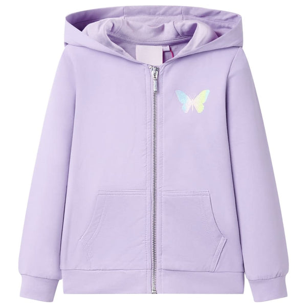 Kinder Kapuzenpullover Lila Größe 116