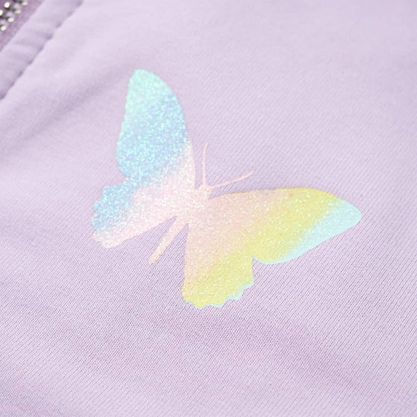 Kinder Kapuzenpullover Lila Größe 116