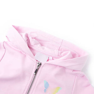 Kinder-Kapuzenpullover Hellrosa 92