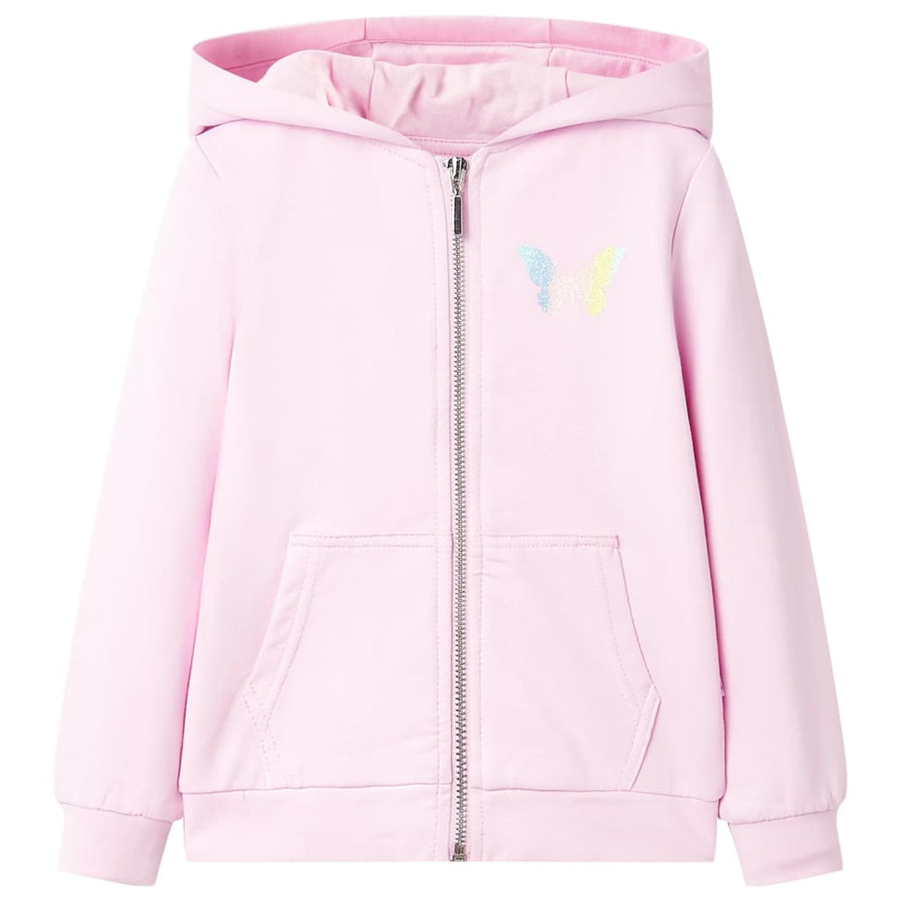 Kinder-Kapuzenpullover Hellrosa 104