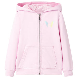 Kinder-Kapuzenpullover Hellrosa 104