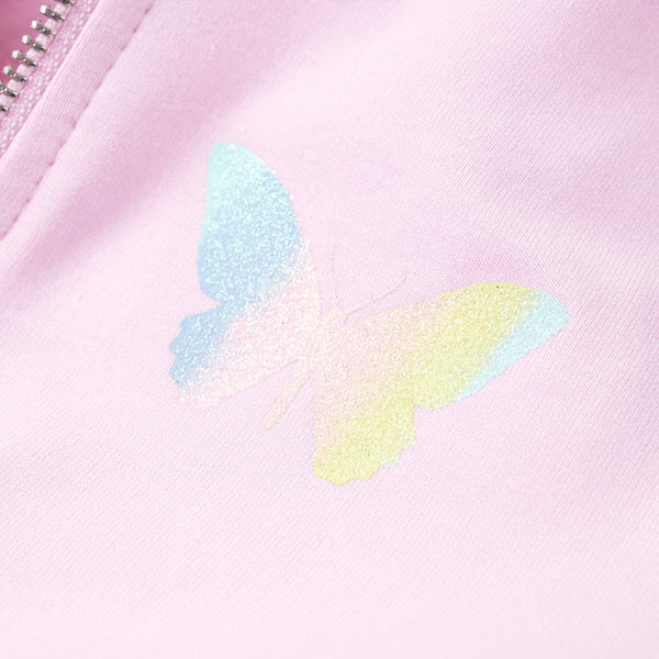 Kinder-Kapuzenpullover Hellrosa 104