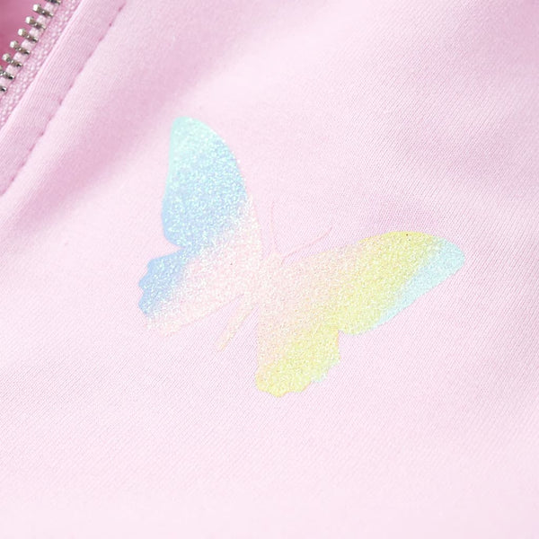 Kinder-Kapuzenpullover Hellrosa 128
