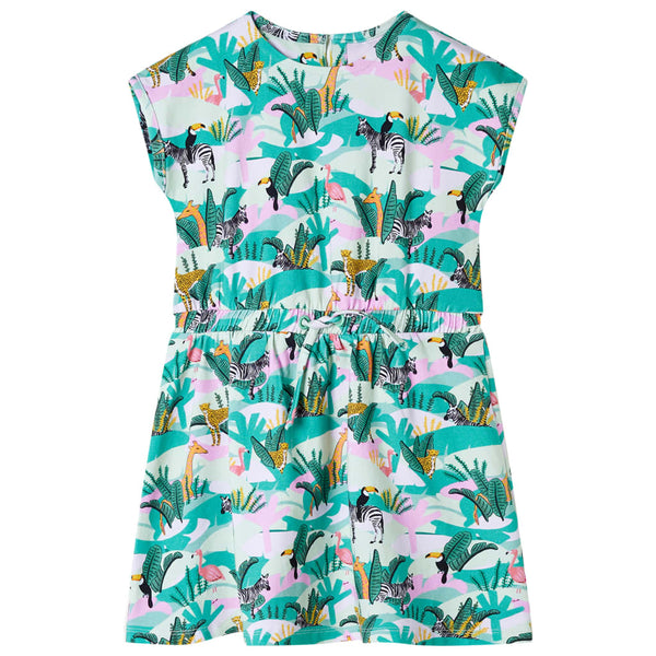 Kinderkleid Helles Minzgrün 140