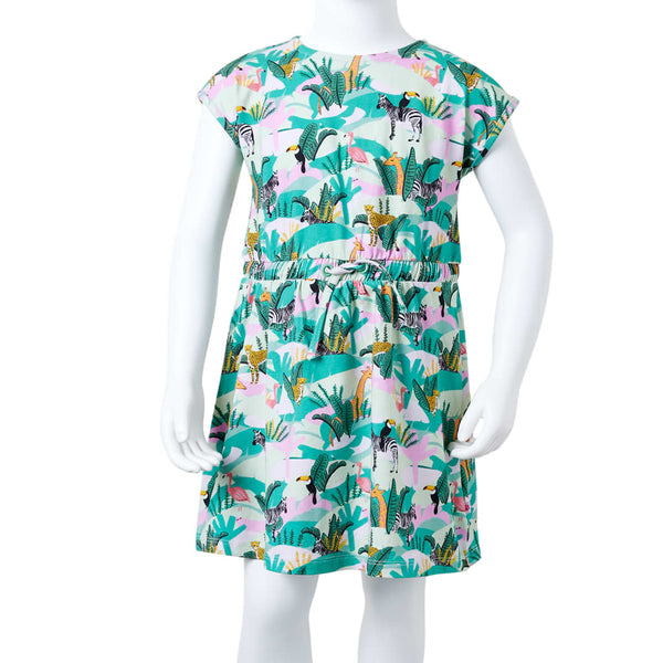 Kinderkleid Helles Minzgrün 140