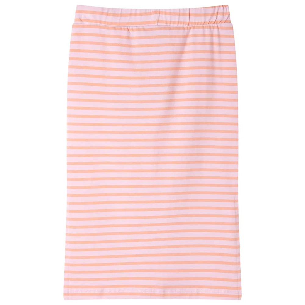 Jupe d'enfant rayée droite rose 104